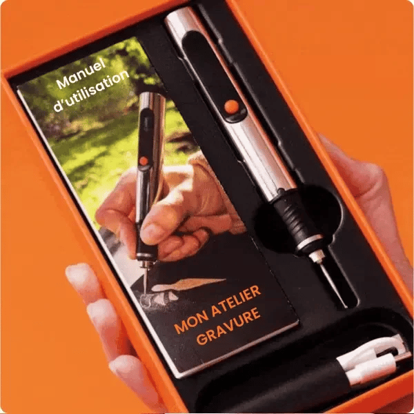 Kit de gravure complet pour personnaliser vos objets, pour débutants et passionnés.